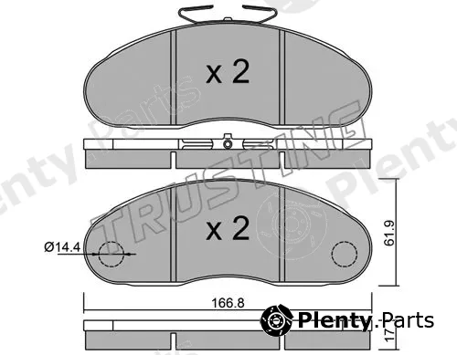 Trusting 113.2 — Brake Pad Set, disc brake