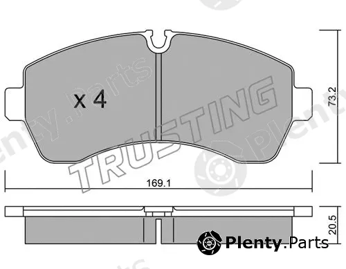 Trusting 689.0 — Brake Pad Set, disc brake
