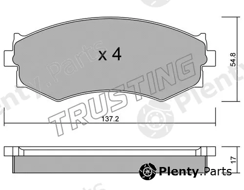 Trusting 197.0 — Brake Pad Set, disc brake