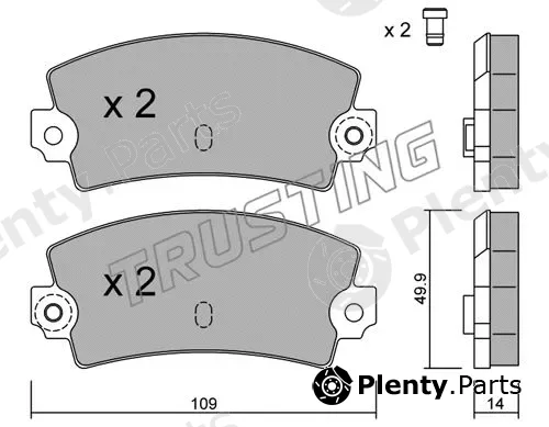 Trusting 150.1 — Brake Pad Set, disc brake