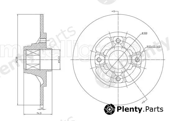 Trusting DF1591 — Brake Disc