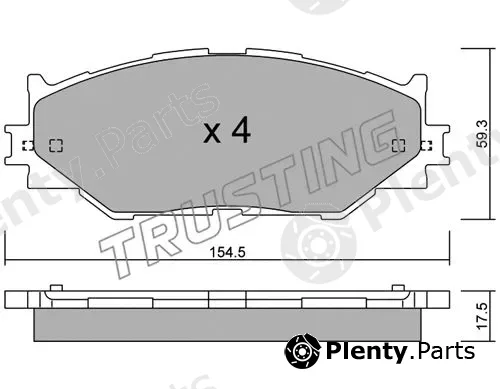 Trusting 776.0 — Brake Pad Set, disc brake