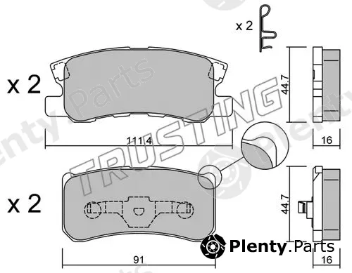 Trusting 415.1 — Brake Pad Set, disc brake