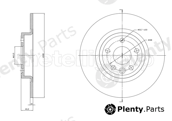Trusting DF1864 — Brake Disc