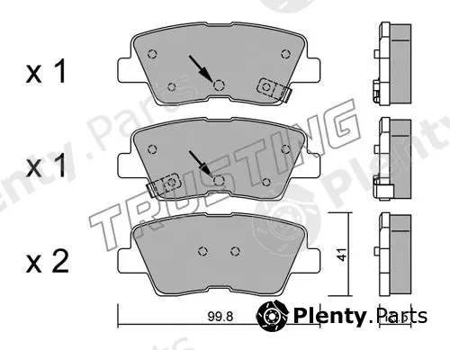 Trusting 903.1 — Brake Pad Set, disc brake