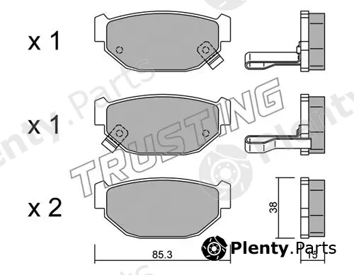 Trusting 515.0 — Brake Pad Set, disc brake