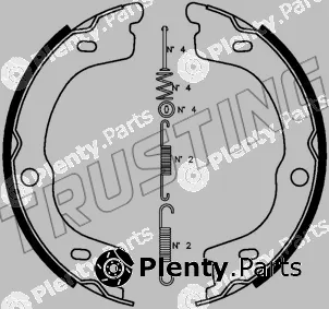 Trusting 253.740K — Brake Shoe Set, parking brake