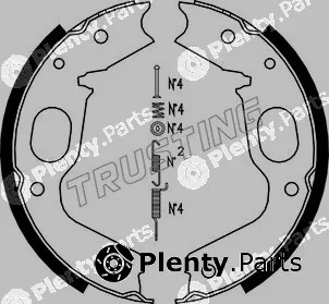 Trusting 064.176K — Brake Shoe Set, parking brake