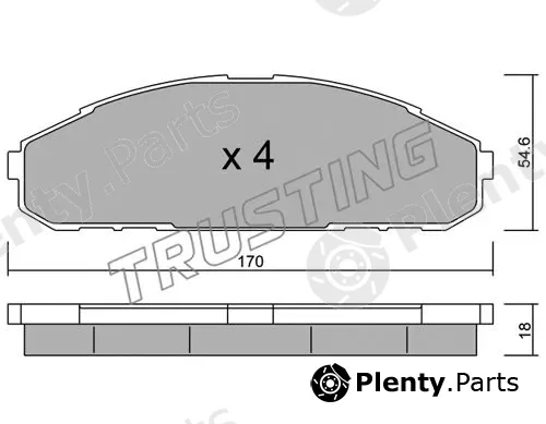 Trusting 511.0 — Brake Pad Set, disc brake