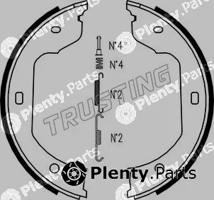 Trusting 019.029K — Brake Shoe Set, parking brake