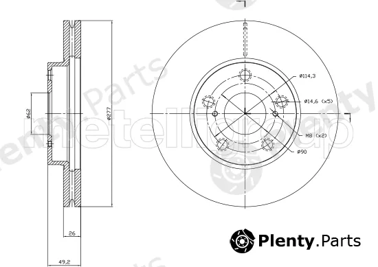 Trusting DF1862 — Brake Disc