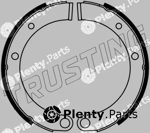 Trusting 253.672 — Brake Shoe Set, parking brake