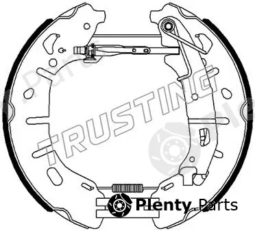 Trusting 6482 — Brake Shoe Set Kit premounted