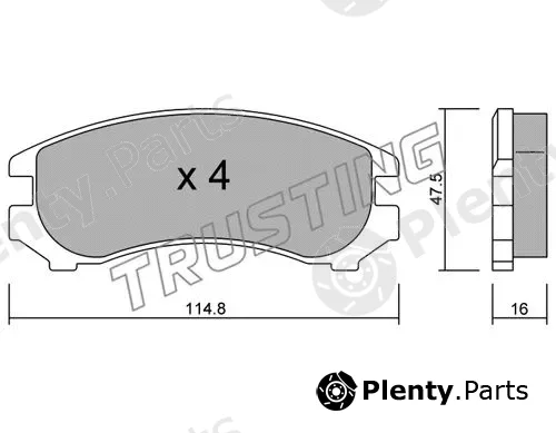 Trusting 239.0 — Brake Pad Set, disc brake