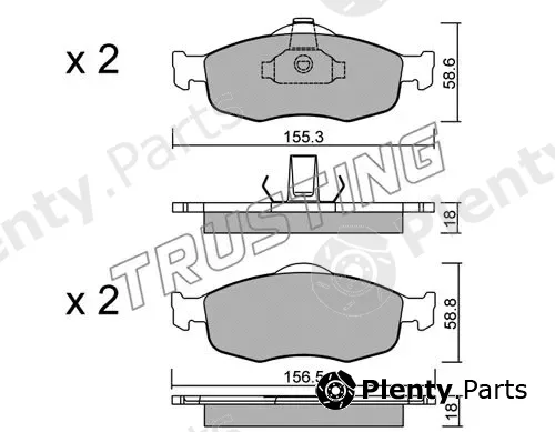 Trusting 148.0 — Brake Pad Set, disc brake