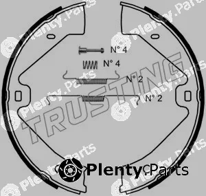Trusting 124.289K — Brake Shoe Set, parking brake