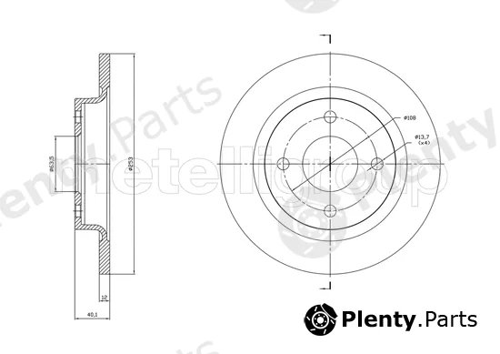 Trusting DF1846 — Brake Disc