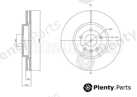 Trusting DF1849 — Brake Disc