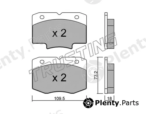 Trusting 940.0 — Brake Pad Set, disc brake