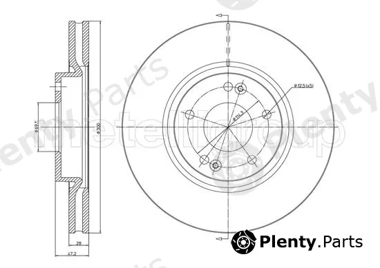 Trusting DF1282 — Brake Disc