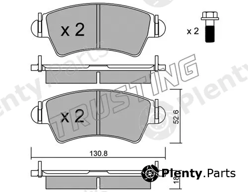 Trusting 322.1 — Brake Pad Set, disc brake