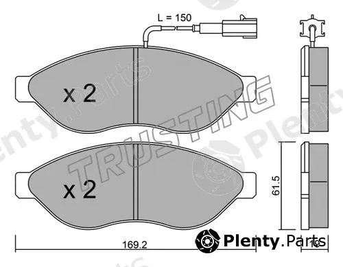 Trusting 724.1 — Brake Pad Set, disc brake