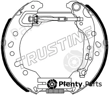 Trusting 6496 — Brake Shoe Set Kit premounted