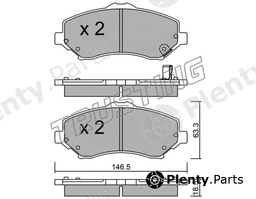 Trusting 879.1 — Brake Pad Set, disc brake