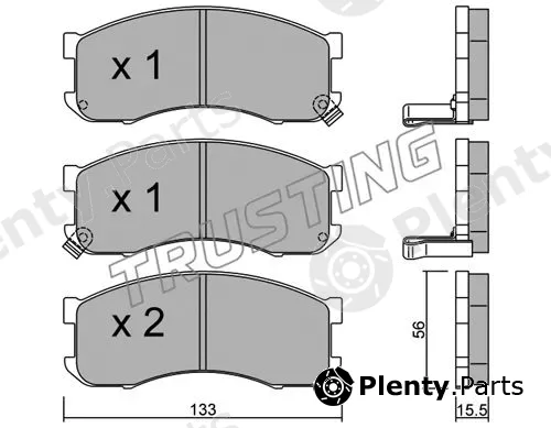 Trusting 409.0 — Brake Pad Set, disc brake