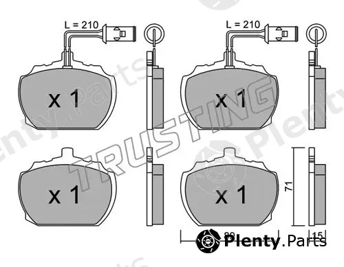 Trusting 694.1 — Brake Pad Set, disc brake