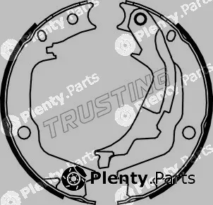 Trusting 046.222 — Brake Shoe Set, parking brake
