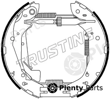 Trusting 6500 — Brake Shoe Set Kit premounted