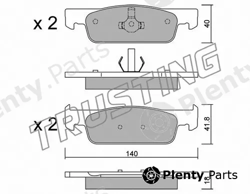 Trusting 991.3 — Brake Pad Set, disc brake