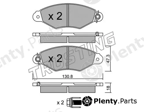 Trusting 262.0 — Brake Pad Set, disc brake
