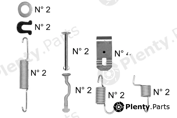 Trusting K458 — Accessory Kit, brake shoes
