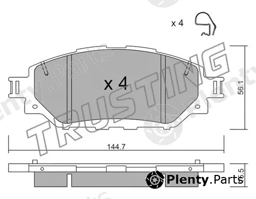 Trusting 1090.0 — Brake Pad Set, disc brake