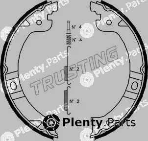 Trusting 023.002K — Brake Shoe Set, parking brake