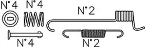 Trusting K392 — Accessory Kit, brake shoes