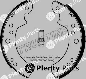 Trusting 040.125 — Brake Shoe Set