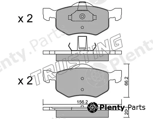 Trusting 625.0 — Brake Pad Set, disc brake