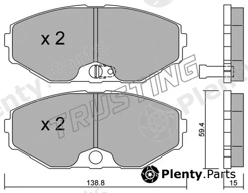 Trusting 420.0 — Brake Pad Set, disc brake