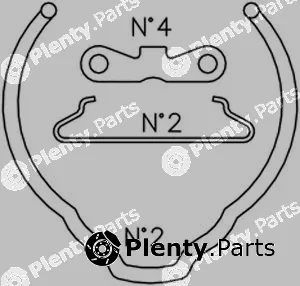 Trusting K409 — Accessory Kit, brake shoes