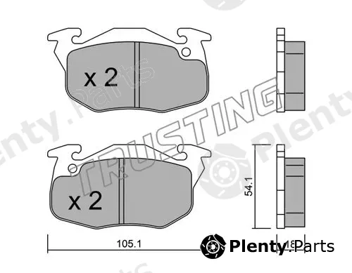 Trusting 039.5 — Brake Pad Set, disc brake