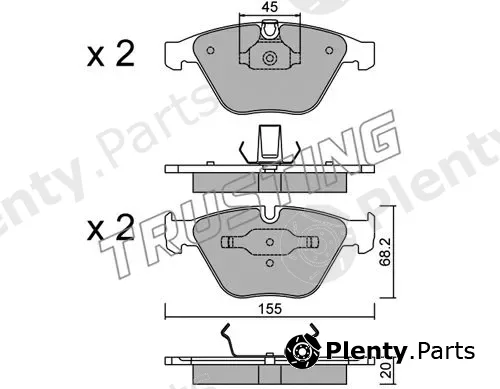 Trusting 574.4 — Brake Pad Set, disc brake