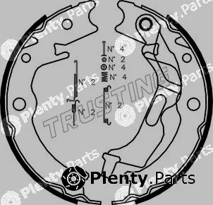 Trusting 027.007K — Brake Shoe Set, parking brake