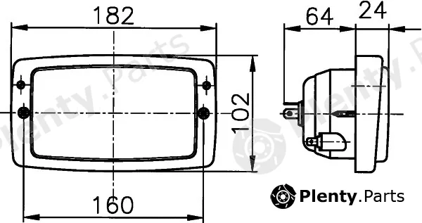 Hella 1AD996018-651 — Headlight