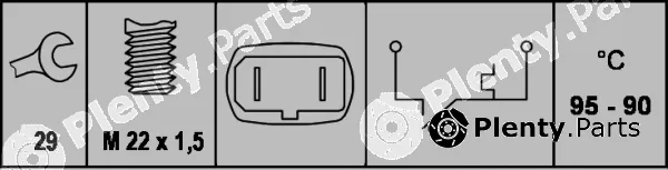 Hella 6ZT007801-011 — Temperature Switch, radiator fan