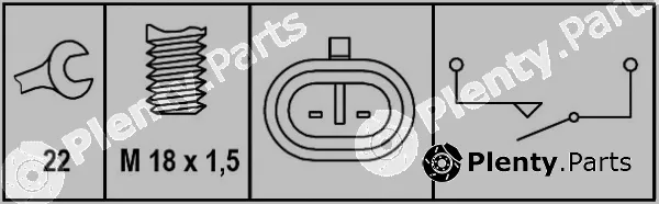 Hella 6ZF008621-301 — Switch, reverse light
