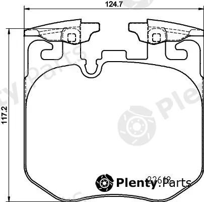 Hella 8DB355039-461 — Brake Pad Set, disc brake