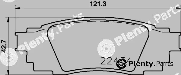 Hella 8DB355025-121 — Brake Pad Set, disc brake
